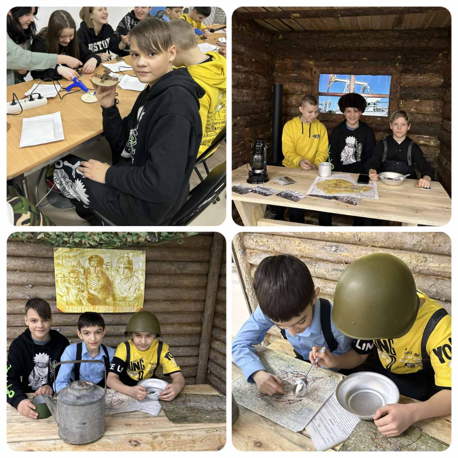 Учащиеся 7б, 6в и 5в классов посетили Исторический парк «Россия-моя история. Югра»
